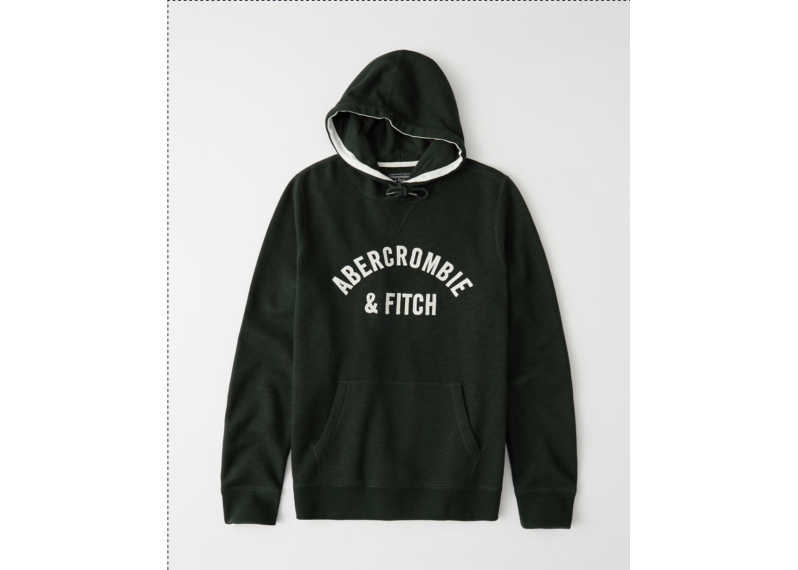 Abercrombie & Fitch Applique Logo Hoodie